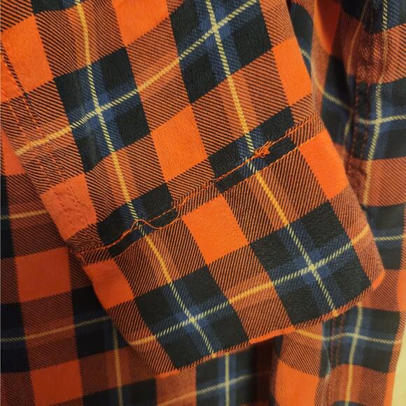Equipment Red Black Plaid Silk Button Down Blouse Size M - Picture 5 of 12